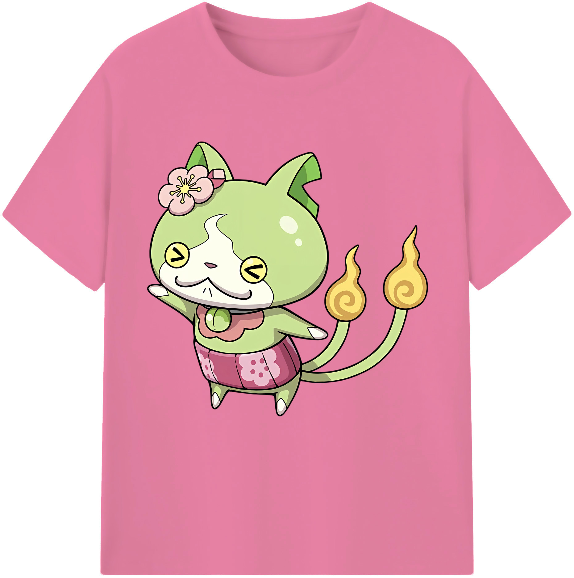 （画像用） 妖怪ウォッチ Yo-kai Watch 綿100％半袖Tシャツ（フロントプリント）